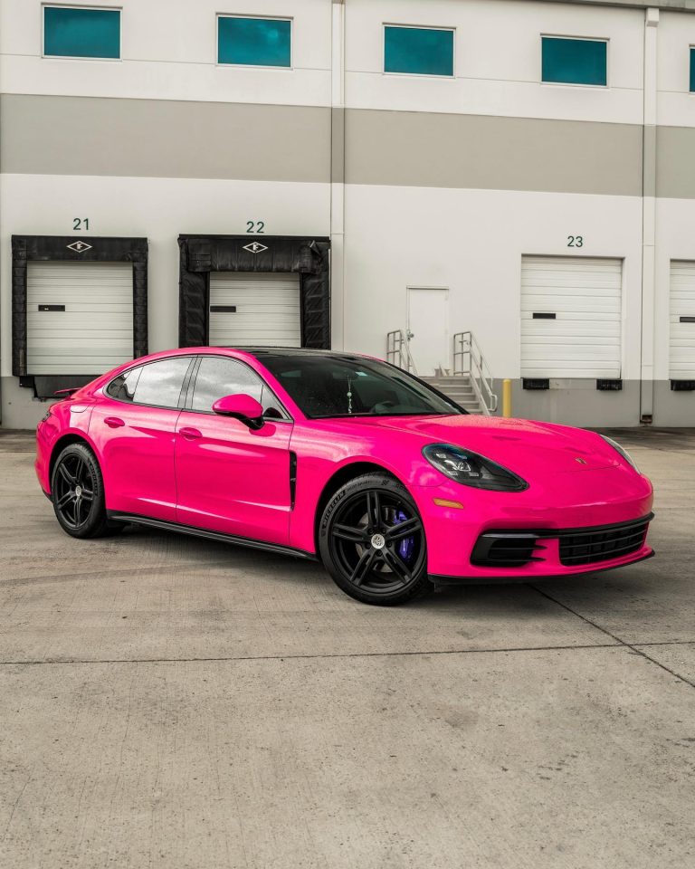 porsche-pink-wrap-houston-tx